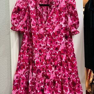 TCEC Pink and Red Floral Dress